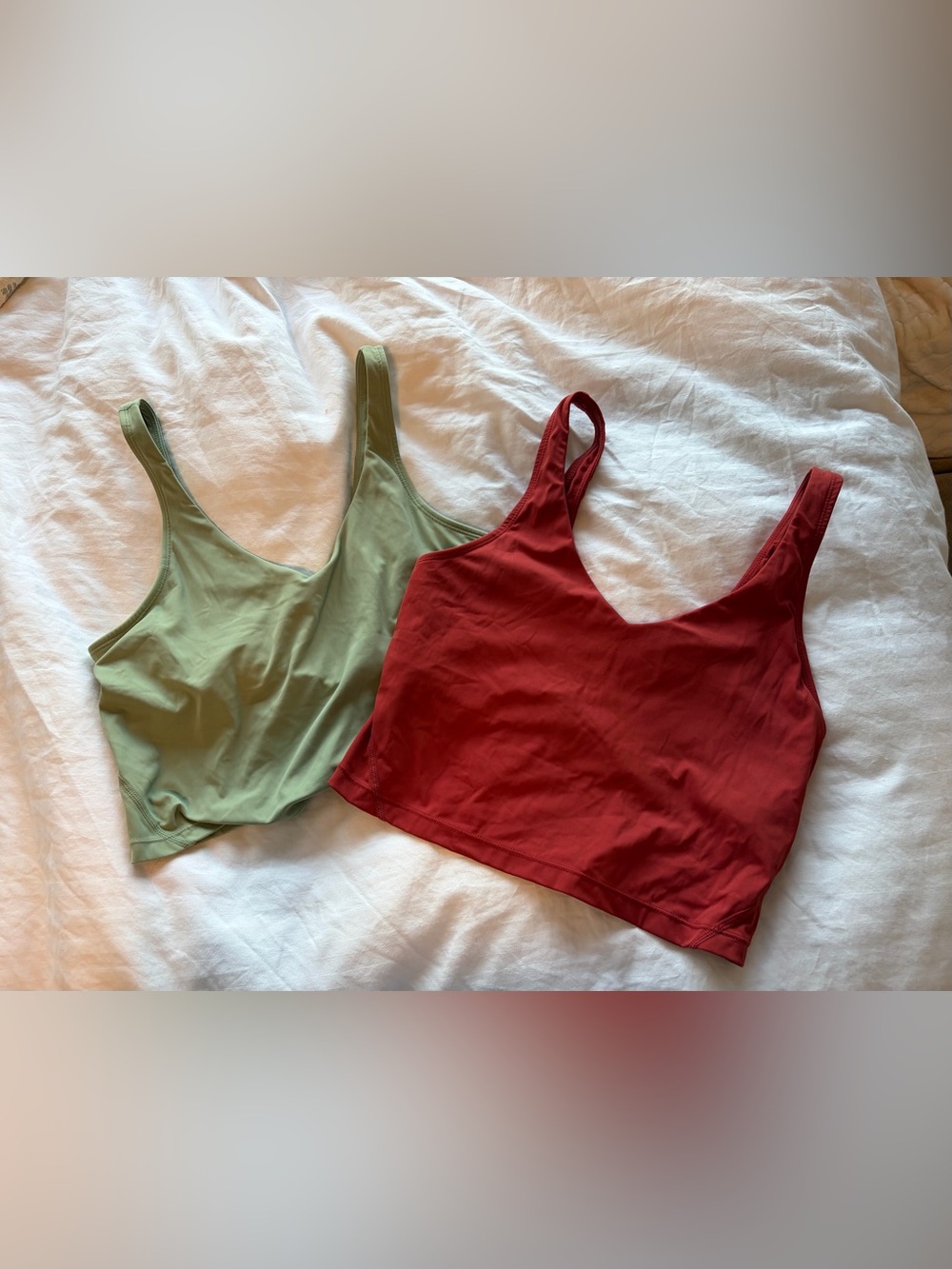 2 pack cropped sports bra tanks